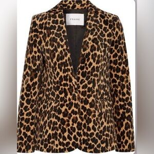 Frame Denim Leopard/ Cheetah Women's Blazer